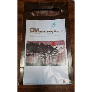 Latch A Rug Hook Kit NEW Forest Sunset Natural Beauty Vintage 1979 K3660 NIB NOS